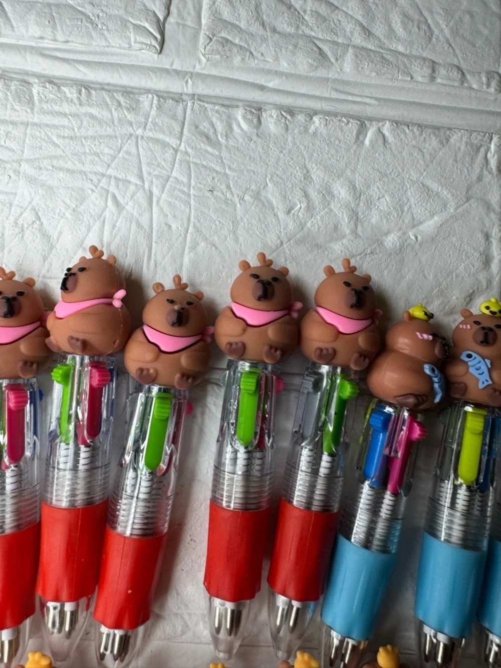 New 47pc Kids Novelty Multi-Color Click Ballpoint Pens, Party Favors
